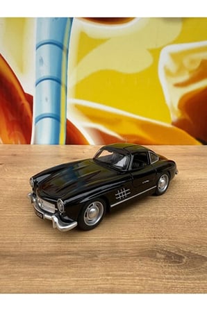 Mercedes-benz 300 Sl Siyah 1954 Model Klasik Araba Mercedes Diecast Model Araba Sesli Ve Işıklı
