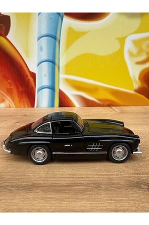 Mercedes-benz 300 Sl Siyah 1954 Model Klasik Araba Mercedes Diecast Model Araba Sesli Ve Işıklı