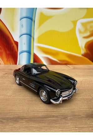 Mercedes-benz 300 Sl Siyah 1954 Model Klasik Araba Mercedes Diecast Model Araba Sesli Ve Işıklı
