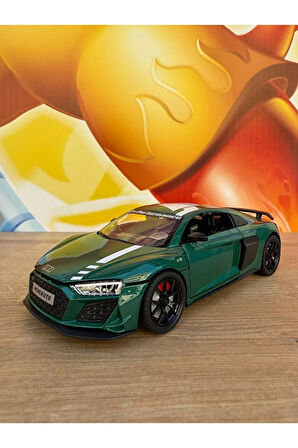 1:24 Audi R8 Performance Diecast Model Araba V8 Turbo Motor Audi Spor Araba Açılan Kapılar Sesli