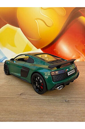 1:24 Audi R8 Performance Diecast Model Araba V8 Turbo Motor Audi Spor Araba Açılan Kapılar Sesli