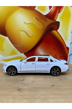 Mercedes C200 Metal Araba 22 Cm Sesli Işıklı Oyuncak Demir Model Araç Diecast Çek Bırak Mercedes