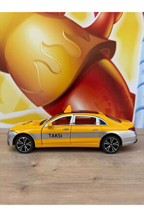 Mercedes Benz S680 V12 Maybach Taksi Oyuncak Araba Sesli Işıklı 4 Kapı Bagaj Kaput Açılır