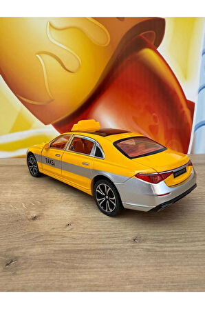 Mercedes Benz S680 V12 Maybach Taksi Oyuncak Araba Sesli Işıklı 4 Kapı Bagaj Kaput Açılır