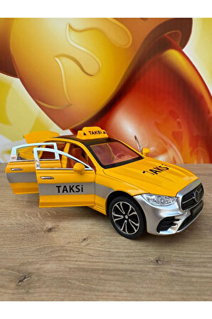 Mercedes Benz S680 V12 Maybach Taksi Oyuncak Araba Sesli Işıklı 4 Kapı Bagaj Kaput Açılır