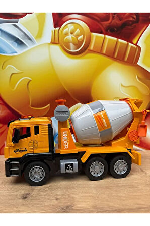 OYUNCAK SÜRTMELİ KIRILMAZ İŞ MAKİNASI BETON MİKSERİ SESLİ IŞIKLI AÇILAN KAPILAR İŞ MAKİNASI MİKSER