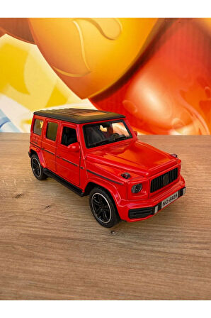Mercedes G65 Jip Sesli Işıklı Çek Bırak Model Araba Mercedes Kırmızı Jip Kapıları Açılır Mercedes