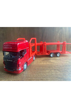 SCANİA METAL TIR V8 R730 İKİ KATLI ARABA TAŞIYICI SCANİA TIR DİECAST METAL OYUNCAK TIR