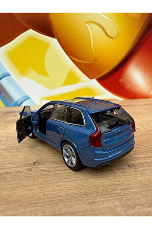 2015 Model Volvo XC90 Jip Araba Diecast Model Oyuncak Araba Volvo XC90 Çekbırak Ön Kapılar Açılır