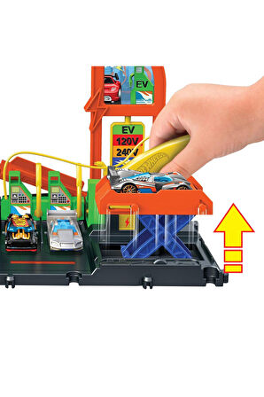 HOT WHEELS Elektrikli Araç Şarj İstasyonu Oyun Seti HTN79 HOT WHEELS OYUN SETİ BENZİN İSTASYONU