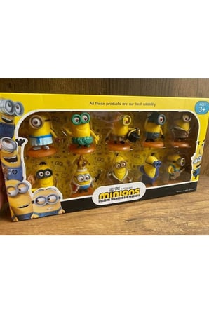 Minyonlar The Minions 10'lu Film Figürleri Koleksiyonluk Çılgın Hırsız