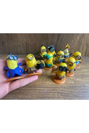 Minyonlar The Minions 10'lu Film Figürleri Koleksiyonluk Çılgın Hırsız