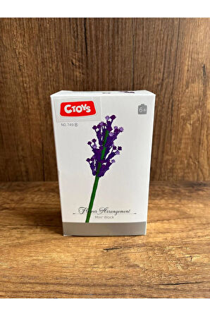 Çiçek Yapı Oyuncakları Lavanta Sevgiliye Hediye Çiçek yapma Çiçek Yapım Seti Yapı Blokları