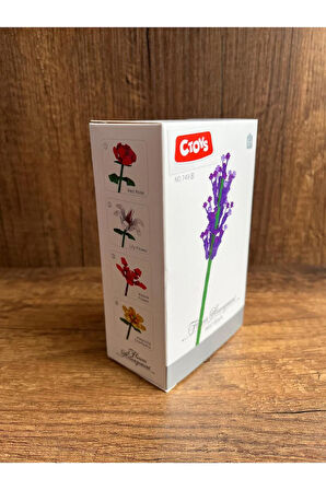 Çiçek Yapı Oyuncakları Lavanta Sevgiliye Hediye Çiçek yapma Çiçek Yapım Seti Yapı Blokları