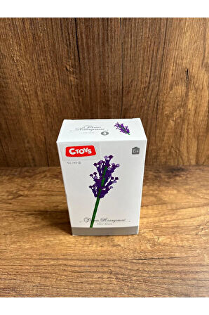 Çiçek Yapı Oyuncakları Lavanta Sevgiliye Hediye Çiçek yapma Çiçek Yapım Seti Yapı Blokları