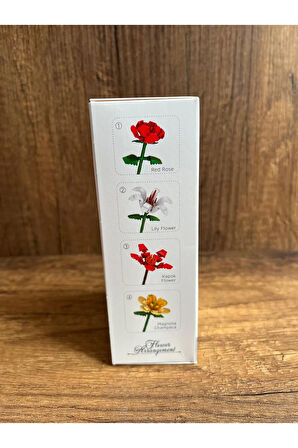 Çiçek Yapı Oyuncakları Lavanta Sevgiliye Hediye Çiçek yapma Çiçek Yapım Seti Yapı Blokları