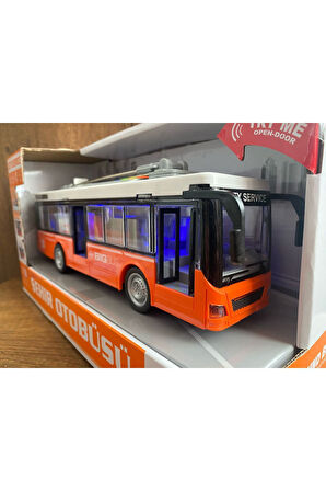 SÜRTMELİ ŞEHİR OTOBÜSÜ OYUNCAK SESLİ IŞIKLI KAPILARI AÇILAN OTOBÜS YOLCU OTOBÜSÜ KIRILMAZ OTOBÜS