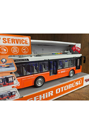 SÜRTMELİ ŞEHİR OTOBÜSÜ OYUNCAK SESLİ IŞIKLI KAPILARI AÇILAN OTOBÜS YOLCU OTOBÜSÜ KIRILMAZ OTOBÜS