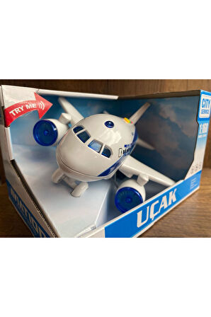 Sürtmeli Sesli Işıklı Uçak OYUNCAK UÇAK AVIATON KIRILMAZ BÜYÜK BOY OYUNCAK UÇAK