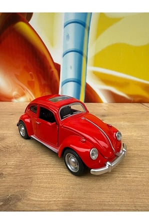 Vosvos Diecast Model Araba Kaplumbağa Wolkswagen Klasik Model Araba Sesli Işıklı