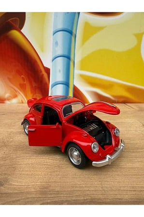 Vosvos Diecast Model Araba Kaplumbağa Wolkswagen Klasik Model Araba Sesli Işıklı