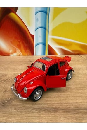 Vosvos Diecast Model Araba Kaplumbağa Wolkswagen Klasik Model Araba Sesli Işıklı