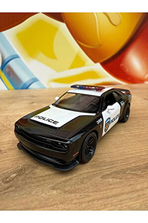 2023 Dodge Challenger Srt Demon 170 Diecast Polis Arabası Çekbırak Kapıları Açılır