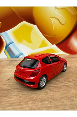 Peugeot 207 Diecast Model Araba Peugeot 207 Metal Oyuncak Araba Çekbırak 12CM