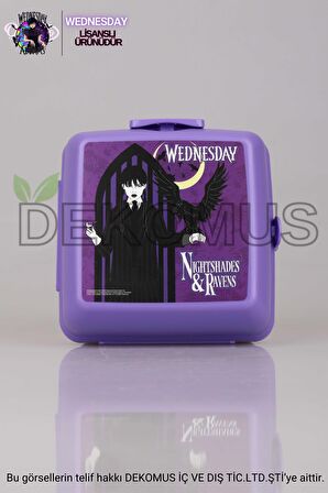 LİSANSLI WEDNESDAY 2 KATLI BESLENME KUTUSU / LUNCH BOX