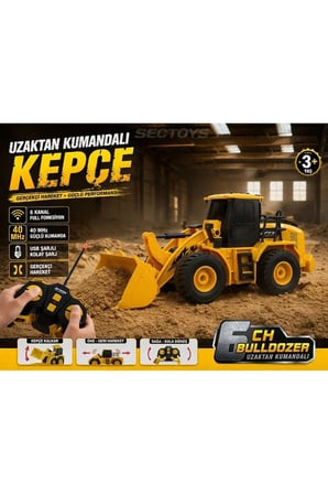 Uzaktan Kumandalı Full Fonksiyon Şarjlı Işıklı Kepçe Kumandalı Dozer Kepçe Model Kazıcı Kepçe