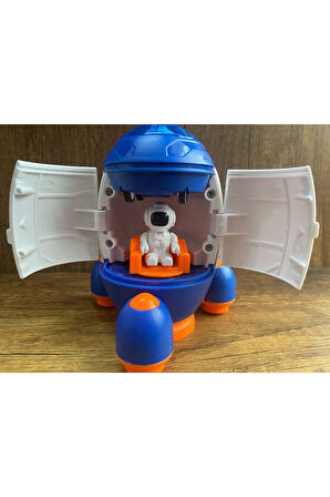 UZAY MEKİĞİ UZAY ARACI ASTRONOT KAPILARI AÇILIR FİGÜR YERİNDEN ÇIKAR OYUNCAK UZAY ARAÇLARI