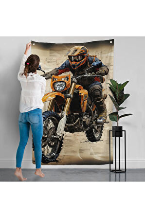 Cros Motor Sürücüsü Duvar Örtüsü-7898