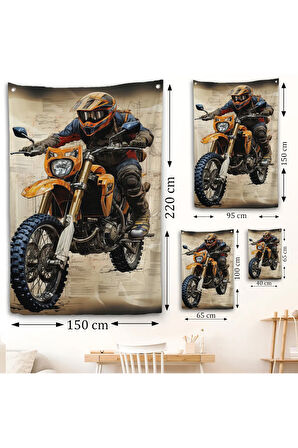 Cros Motor Sürücüsü Duvar Örtüsü-7898