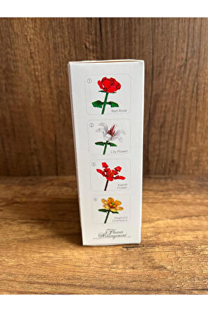 Çiçek Yapı Oyuncakları ICONS ÇİÇEK CAMELLİA KAMELYA ÇİÇEĞİ YAPI OYUNCAĞI SEVGİLİYE ÇİÇEK