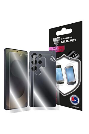 Samsung Galaxy S25 Ultra için IPG Hydrogel Tam Kaplama (Ekran ve Arka Koruma)