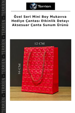 Özel Seri Mini Boy Mukavva Hediye Çantası Etkinlik Detayı Aksesuar Çanta Sunum Ürünü