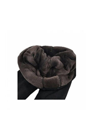 Kadın Siyah Içi Peluşlu Termal Tayt