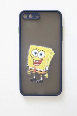 İPhone 7 Plus Uyumlu Kamera Korumalı SüngerBob Kılıf