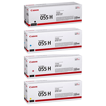 Canon 055H High Capacity 4 Toner Cartridge Multipack (Original)