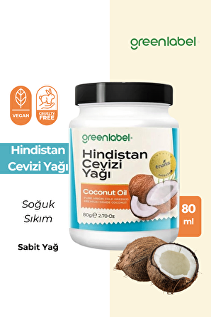 Greenlabel Organik Hindistan Cevizi Yağı 80gr.