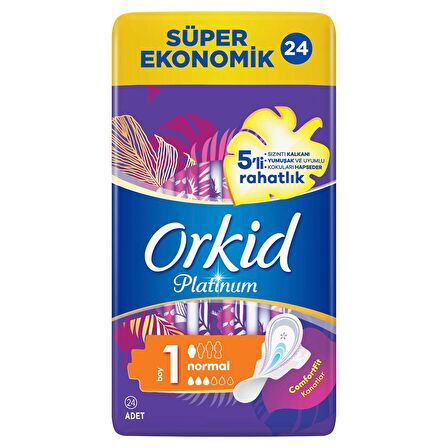 Orkid Platinum Hijyenik Ped Normal Süper Ekonomik Paket 24 Ped