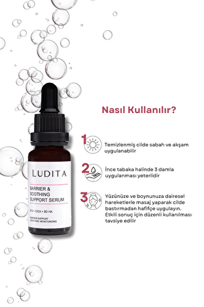 Yatıştırıcı Onarıcı Nemlendirici Bariyer Güçlendirici B12 vitaminli Seramid Serum