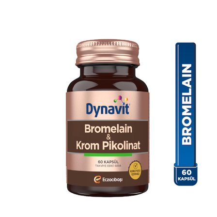 Dynavit Bromelain Krom Pikolinat 60 Kapsül 8699586154959
