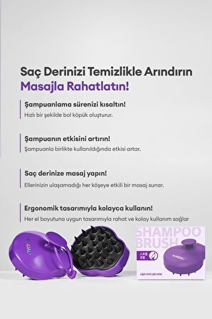 Saç Derisi Masaj Tarağı KUNDAL Shampoo Brush