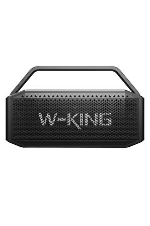 W-KING D9-1 Bluetooth Hoparlör 100W Boombox 40S Dinleme IPX6 Kablosuz Stereo TWS Ses Bombası Siyah