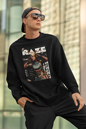 Raze Duelist Baskılı Unisex Oversize Vvalorant Karakter Sweatshirt