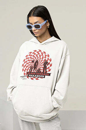 Black Sabbath Paranoid Baskılı Unisex Oversize Müzik Grubu Hoodie