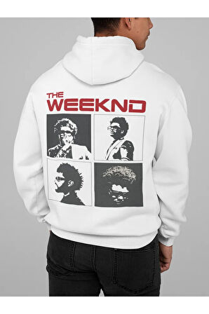 Tasarım The Weeknd Baskılı Unisex Oversize Rapper Şarkıcı Hoodie