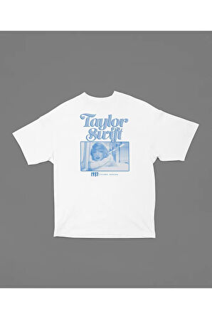 Tasarım Taylor Swift Baskılı Unisex Oversize 1989 Tişört