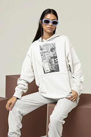 T. Swift Reputation Baskılı Unisex Oversize Şarkıcı Hoodie